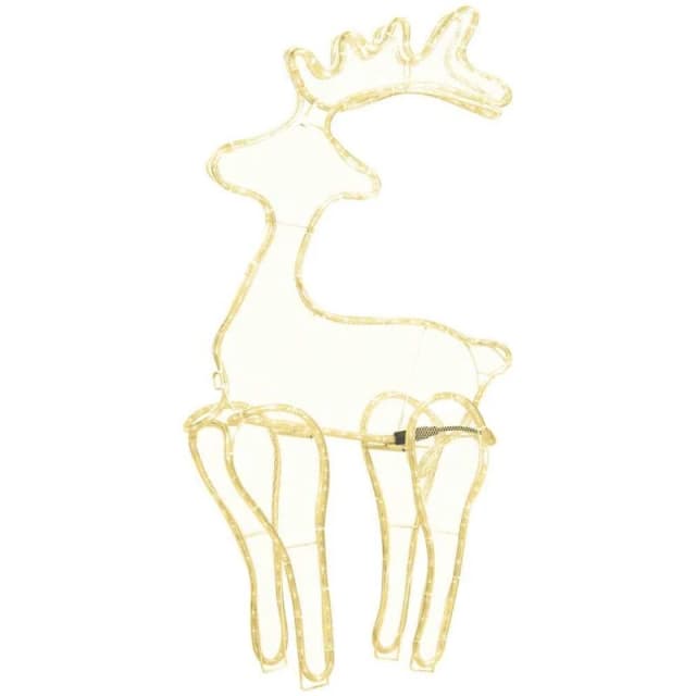 VIDAXL Vidaxl - Reindeer Christmas Decoration with Mesh 306 LEDs 60x24x89cm 8720286005811