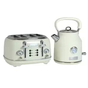 Charles Bentley 1.7L Kettle & 4 Slice Toaster Set WOKERE01CR