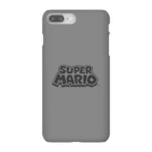 Nintendo Super Mario Distressed Logo Phone Case - iPhone 8 Plus - Snap Case - Gloss