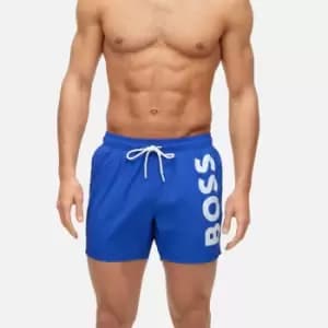 BOSS Swimwear Mens Octopus Swimming Shorts - Bright Blue - M