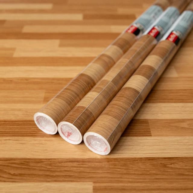 D-C-Fix Woodgrain Modern Butchers Block Self Adhesive Vinyl Wrap Film For Kitchen Doors And Worktops 2M(L) 67.5Cm(W) Pk Of 3 Rolls