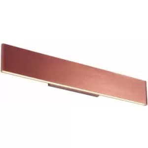 Wall Light Brushed Copper & Frosted Acrylic 2 x 11W LED Bulb Included