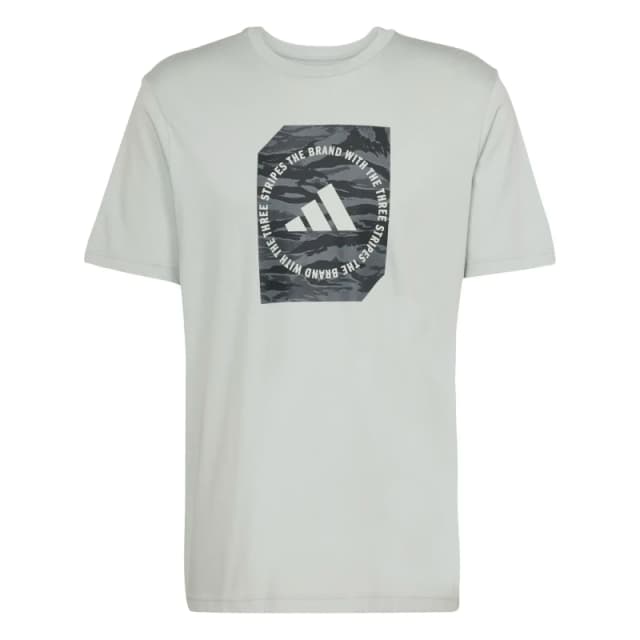 Adidas T-Shirt adidas Camo Shape Graphic Argente Male 3XL