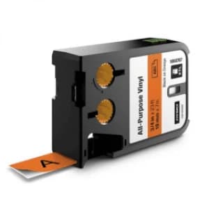 Dymo 1868767 Black on Orange Label Tape 19mm x 7m