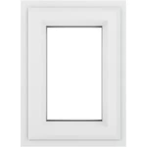 Crystal Casement uPVC Window Top Opening 820mm x 820mm Clear Double Glazing in White