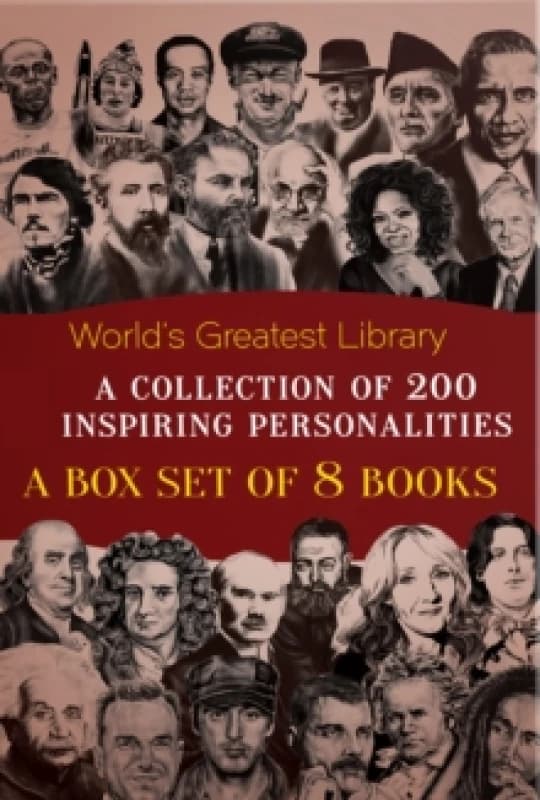 World's Greatest Library : A Collection of 200 Inspiring Personalities : Boxset of 8 Biographies Hardback