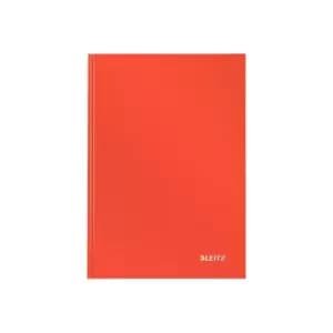 Solid Notebook A5 Ruled with Hardcover 80 Sheets of High Opacity Paper Casebound Light Red - Outer Carton of 6