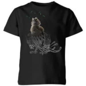 Fantastic Beasts Tribal Augurey Kids T-Shirt - Black - 11-12 Years