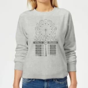 Harry Potter Spells Charms Womens Sweatshirt - Grey - 3XL