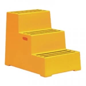 Slingsby Plastic Safety Step 3 Step Yellow 325100