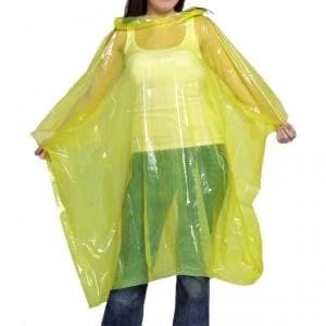 Waterproof Rain Poncho Yellow Ref WRPY Pack 10 Up to 3 Day Leadtime