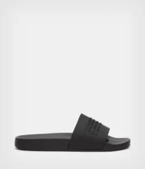 AllSaints Womens Renegade Sliders, Black, Size: UK 5/US 8/EU 38