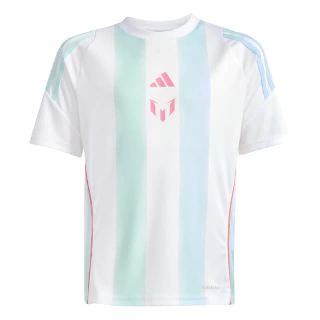 Adidas MESSI TR Jsy Jn63 White/Flsh Aqua unisex 13 Years