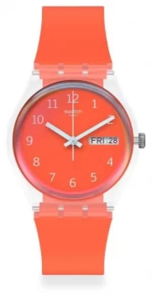 Swatch RED AWAY Unisex day date GE722 Watch
