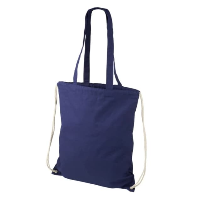 Bullet Mens Eliza Cotton Drawstring Bag in Navy Navy Male