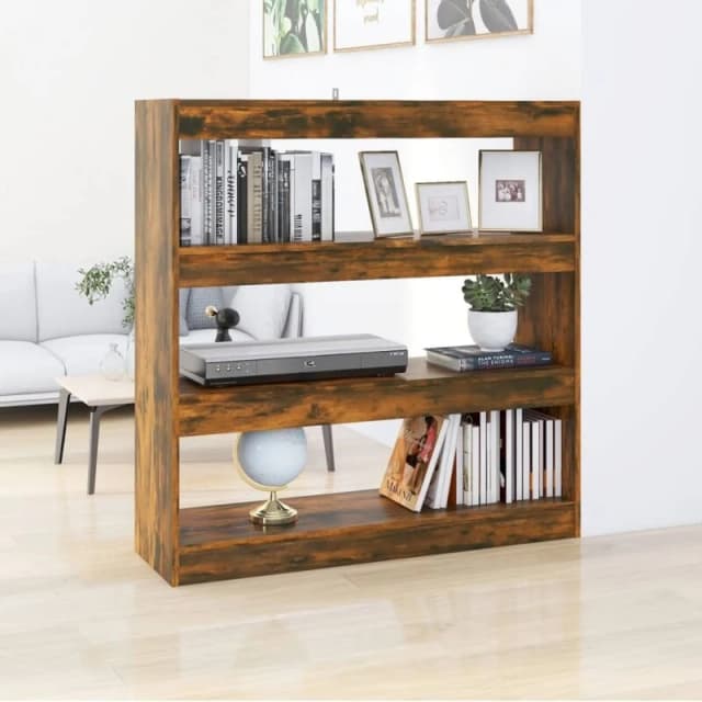 VIDAXL Vidaxl - Book Cabinet/Room Divider Smoked Oak 100x30x103cm 8720286844632