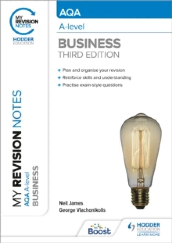 George Vlachonikolis My Revision Notes: AQA A-level Business: Third Edition Book Multi unisex
