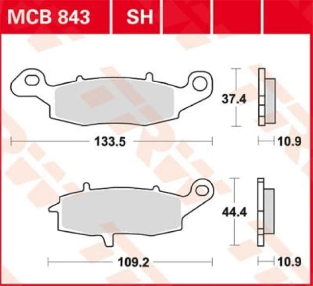 TRW Lucas Brake pad MCB843