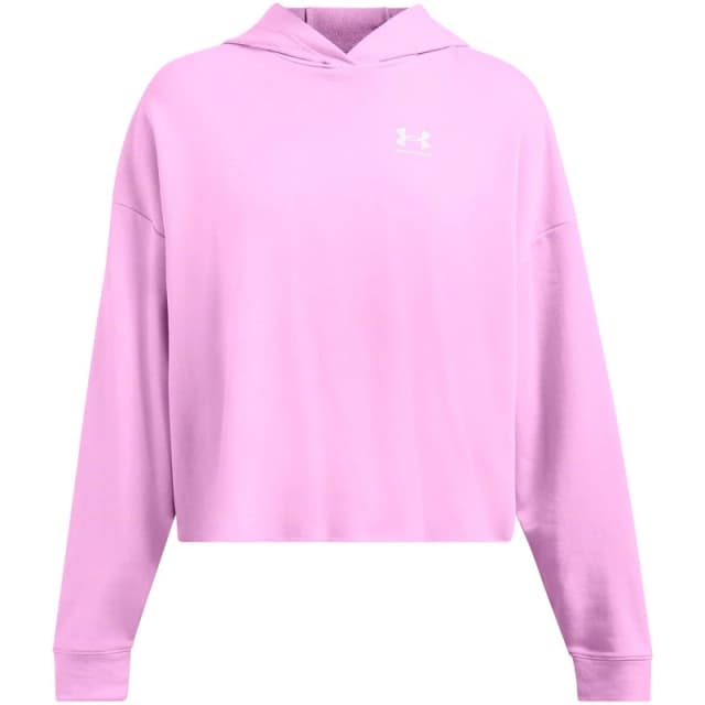 Under Armour Womens Rival Terry Crew Sweatshirt Pink female 8 (XS)