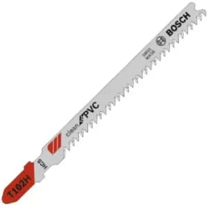 Bosch t 102 h Clean Cut for pvc, pa, pa Sheets hcs Jigsaw Blades - Pack of 5 - n/a