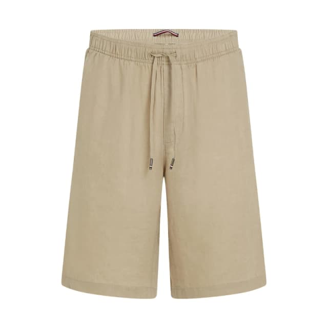 Tommy Hilfiger Mens Harlem Linen Relaxed Fit Woven Tracksuit Shorts Sandalwood male 32W R
