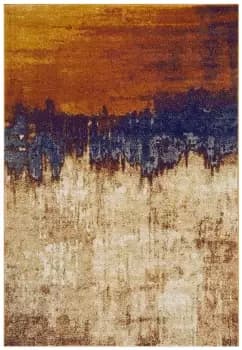 Asiatic Carpets Nova Machine Woven Rug Distress Orange - 160 x 230cm
