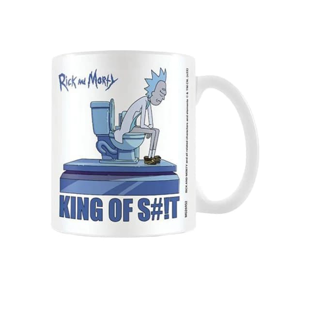 Rick & Morty King Of Shit Mug White unisex
