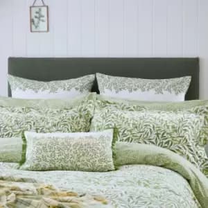 William Morris Willow Bough Kingsize Duvet Cover, Leaf Green