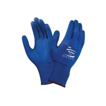Ansell - 11-818 Hyflex Fortix Palm-side Coated Blue Gloves - Size 9