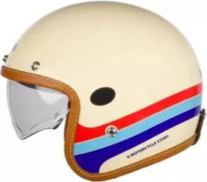 Helstons Mora Carbon Jet Helmet, beige Size M beige, Size M