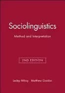 sociolinguistics method and interpretation