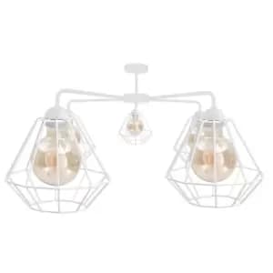 Foskal Semi Flush Light White, 70cm, 5x E27