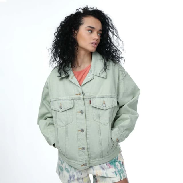 Levis 90s Trucker Jacket Green female 8