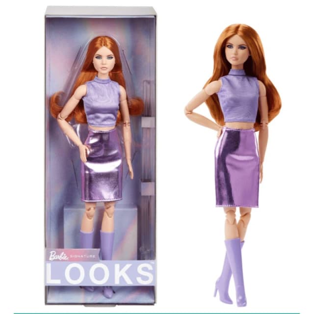 Barbie LOOKS RED Head PURPLE SKIRT OUTFIT Unclassified One Size None 98783890000