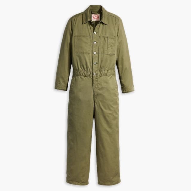 Levis Womens Iconic Stop Flaxing Junior Jumpsuit Olive Night female 8 (XS)