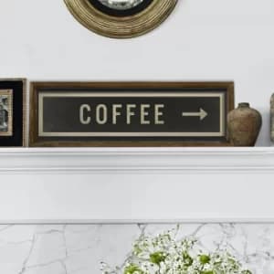 KZM411 Brown Black Beige Decorative Framed MDF Painting