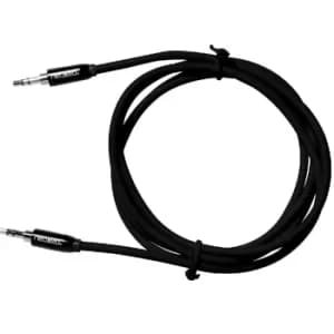 NeoXeo 3.5mm Jack Cable Male/Male for Smartphone/MP3 Player - Black/Metal