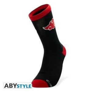 Naruto Shippuden - Akatsuki Socks - Black/Red