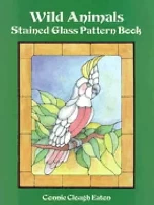 wild animals stained glass pattern book