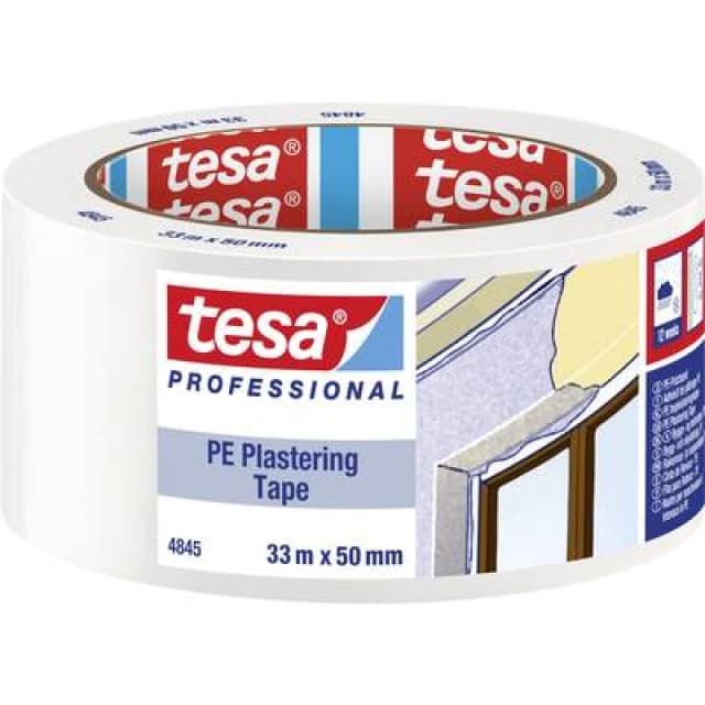 Tesa tesa PE 04845-00001-00 Plastering tape tesa Professional White (L x W) 33 m x 50 mm 04845-00001-00