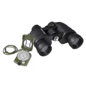 PRAKTICA Falcon 8x40mm Field Binoculars Black+ Military Waterproof Compass