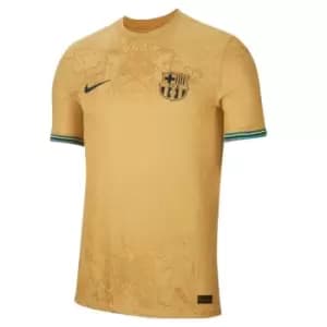 Nike Barcelona Authentic Away Shirt 2022 2023 Mens - Gold