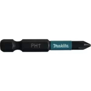 Makita Impact Rated 50mm Black Bit PH1 (2 Pk)
