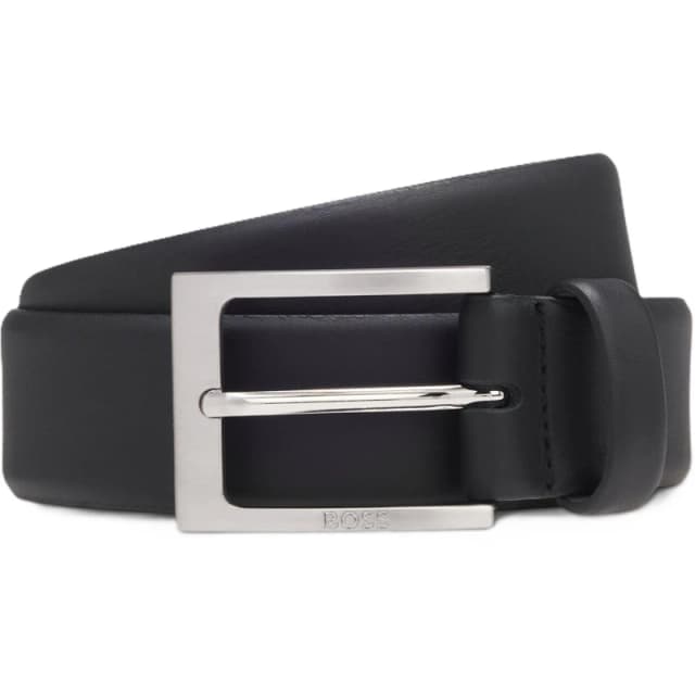 Boss Mens Barnabie Leather Belt Black male 34R (90cm)