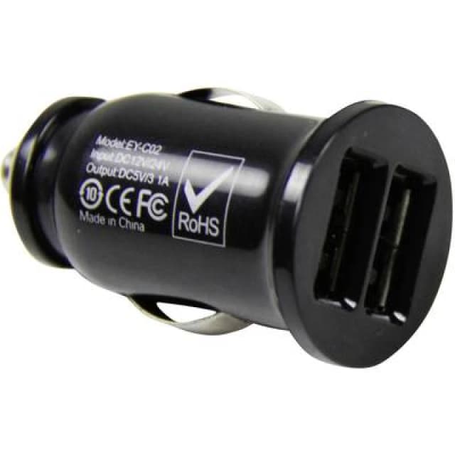 HP Autozubehoer HP Autozubehoer Duo USB charging plug 12V 12 V to 5V 20506