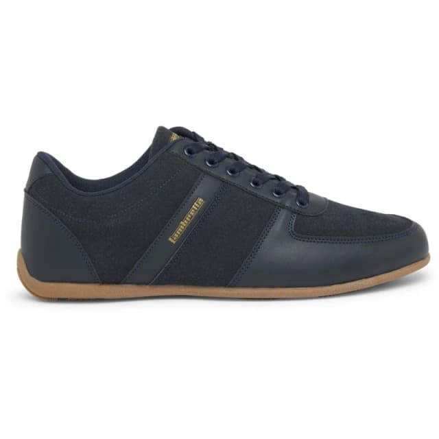 Lambretta Mens Euro Court Trainers Navy/Gum male 10 (45)
