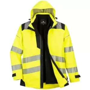 Portwest PW365YBR4XL - sz 4XL PW3 Hi-Vis 3-in-1 jacket Yellow/Black - Yellow/Black
