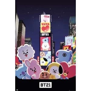 BT21 Times Square Poster