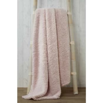 Snuggle Super Soft Teddy Fleece Throw, 100% Polyester, Pink, 130cm x 180cm - Rapport