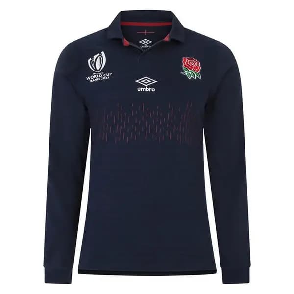 Umbro England Rugby Alternate Classic Long Sleeve Shirt RWC2023 Adults - Blue M